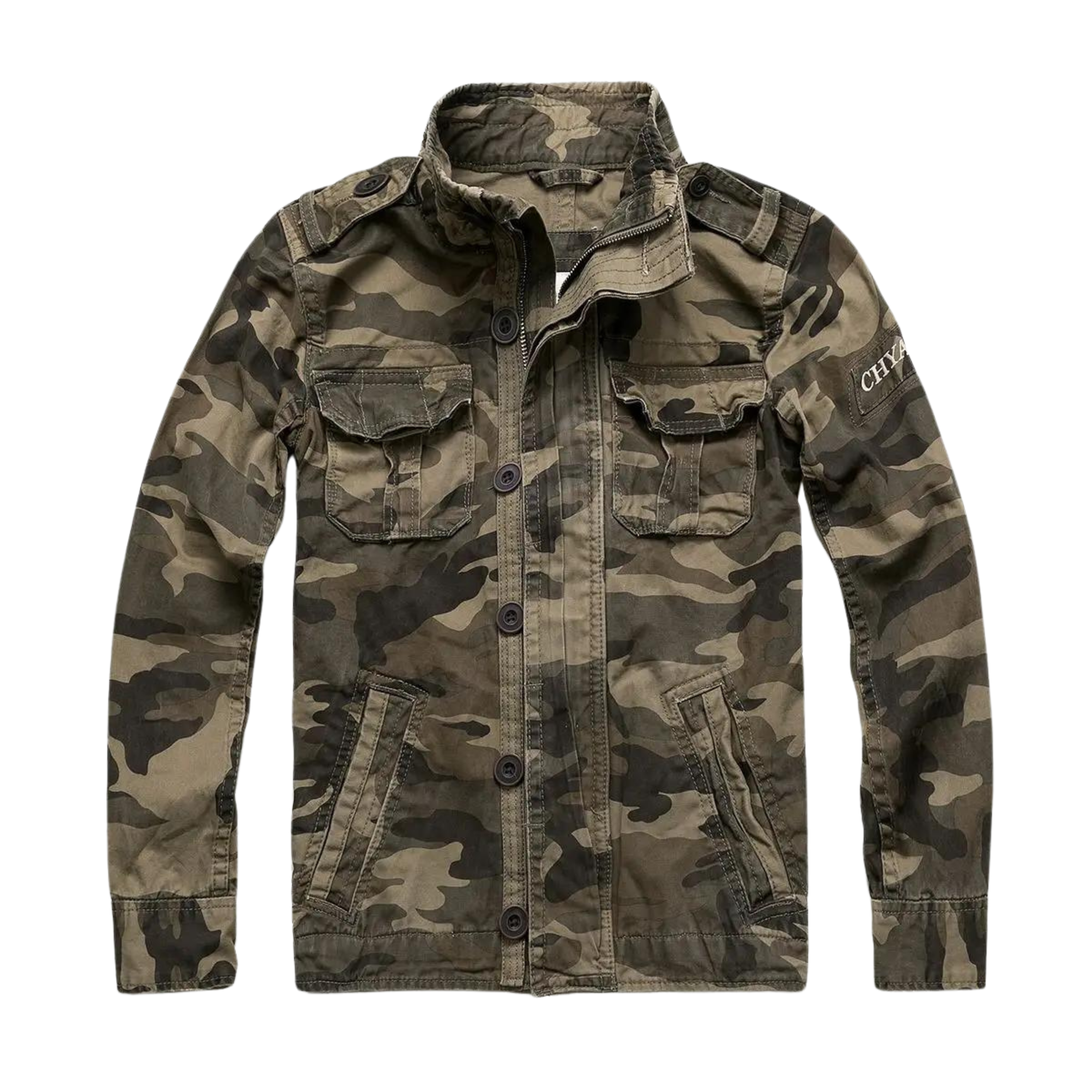 Herrenjacke im klassischen Army-Look mit funktionalen Taschen | A&Z - 4 - Atelier-Zofia