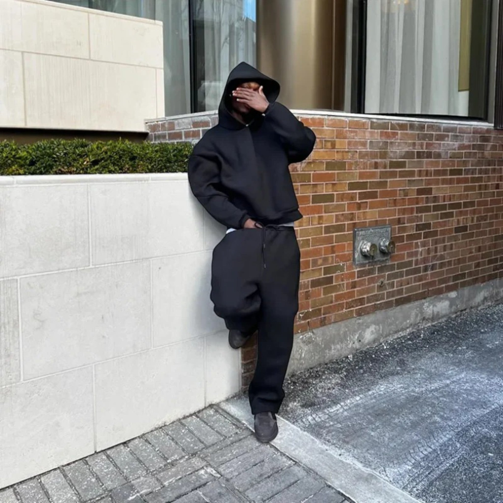 Men's Oversized Hoodie and Joggers Set with Relaxed Fit | M&B - 2 - Modern britwear