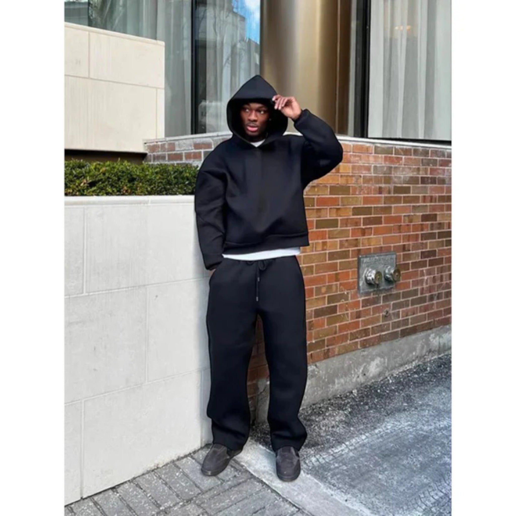 Men's Oversized Hoodie and Joggers Set with Relaxed Fit | M&B - 9 - Modern britwear