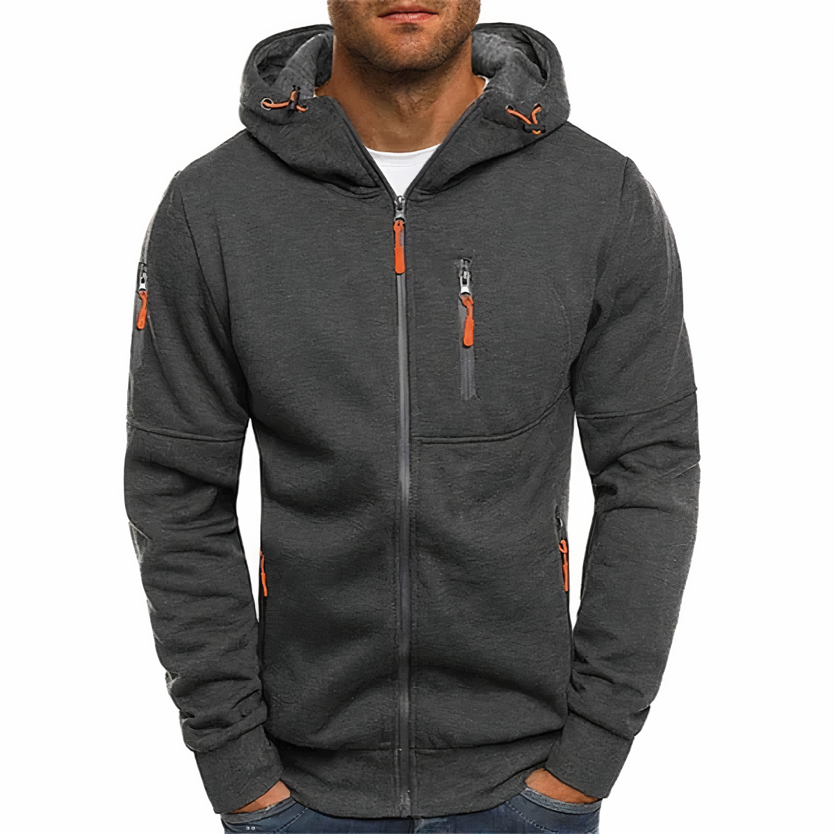 Herren Hoodie mit praktischen Taschen und sportlichem Schnitt | A&Z - 3 - Atelier-Zofia