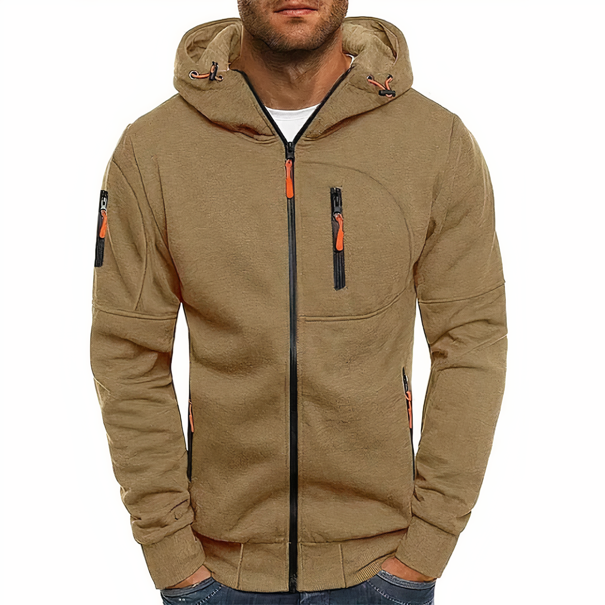 Herren Hoodie mit praktischen Taschen und sportlichem Schnitt | A&Z - 6 - Atelier-Zofia