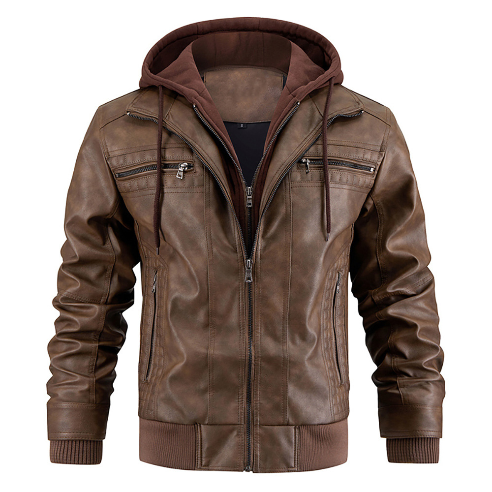 Moderne Herren Jacke mit Kapuze und Reißverschlüssen | A&Z - 2 - Atelier-Zofia