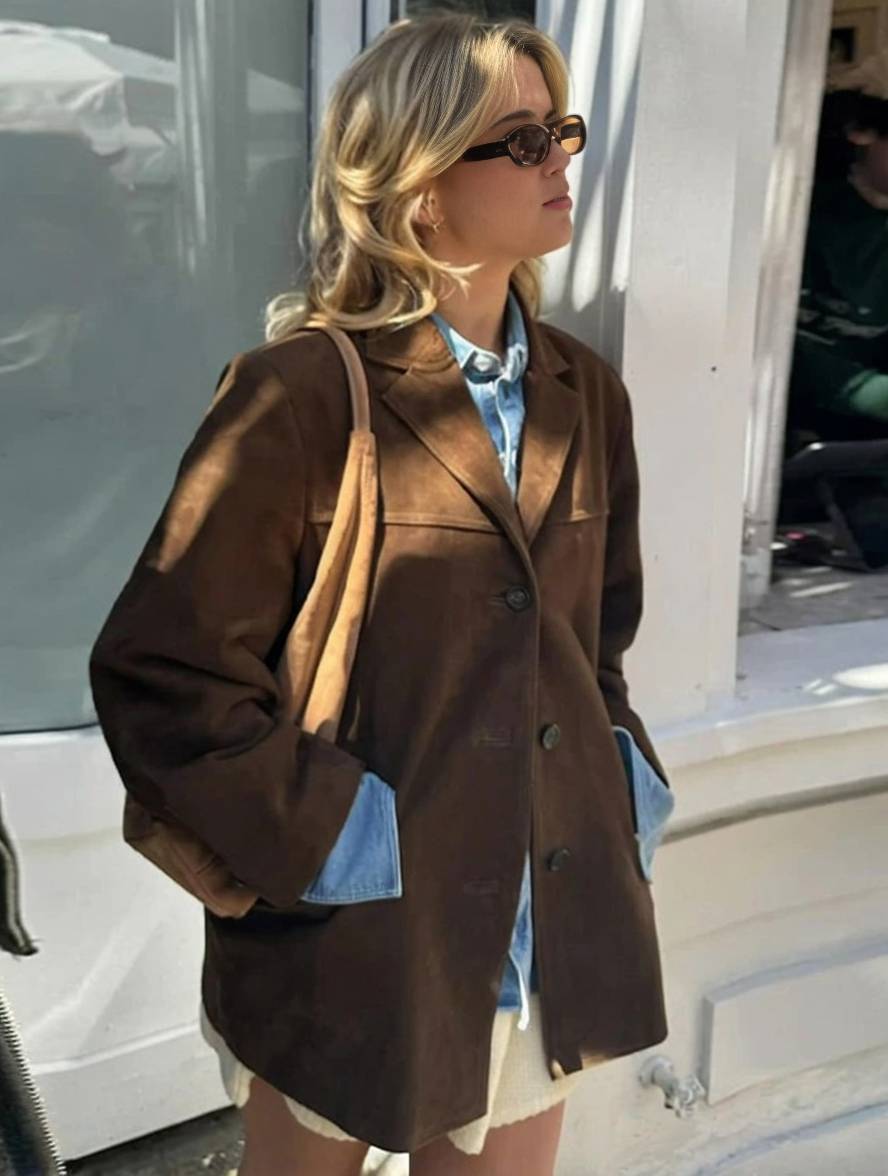 Jacket Women's Oversized Fit with Classic Details | M&B - 5 - Modern britwear