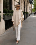 Oversize-Pullover Damen mit asymmetrischem Schnitt und langen Ärmeln | A&Z - 1 - Atelier-Zofia