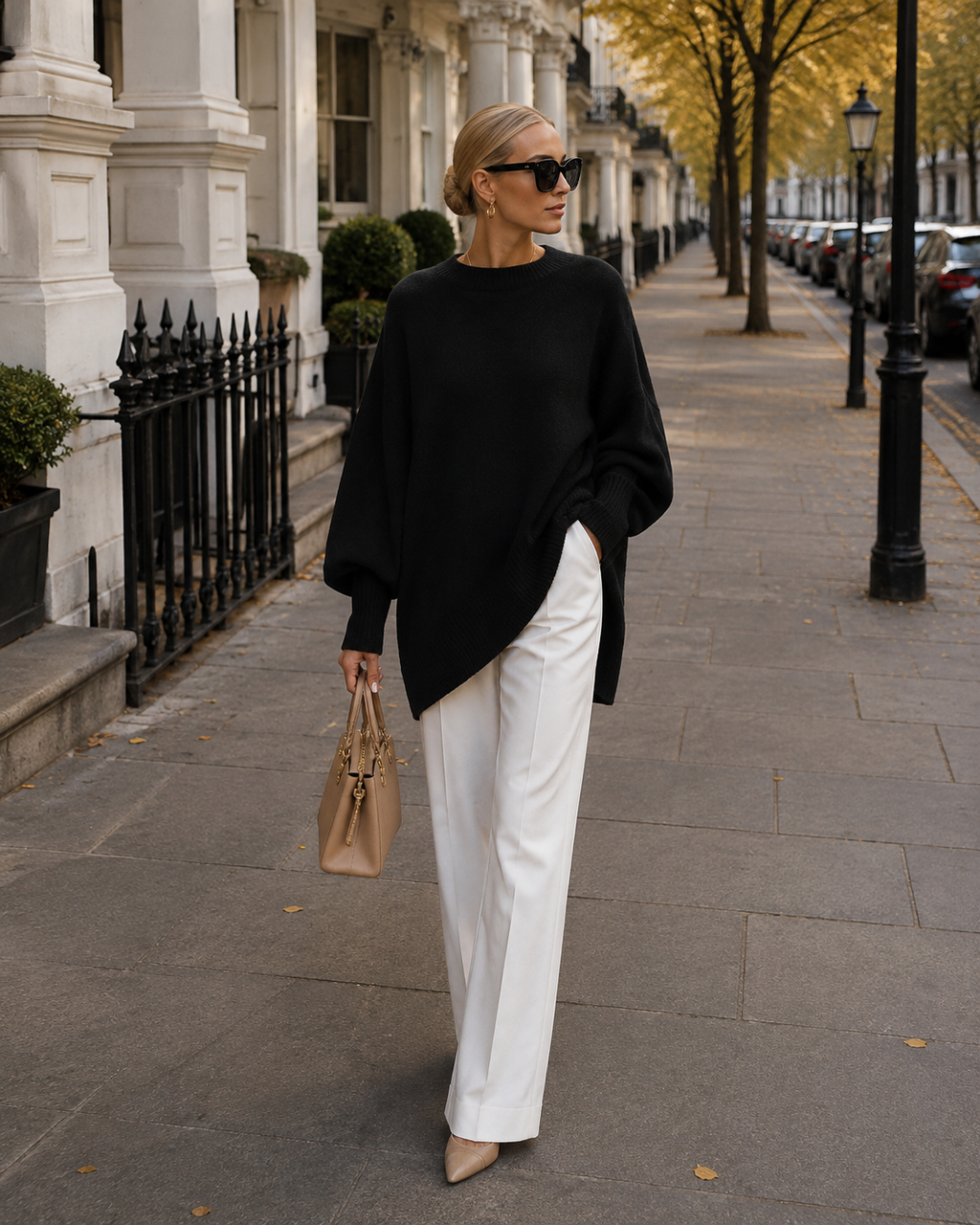 Oversize-Pullover Damen mit asymmetrischem Schnitt und langen Ärmeln | A&Z - 4 - Atelier-Zofia