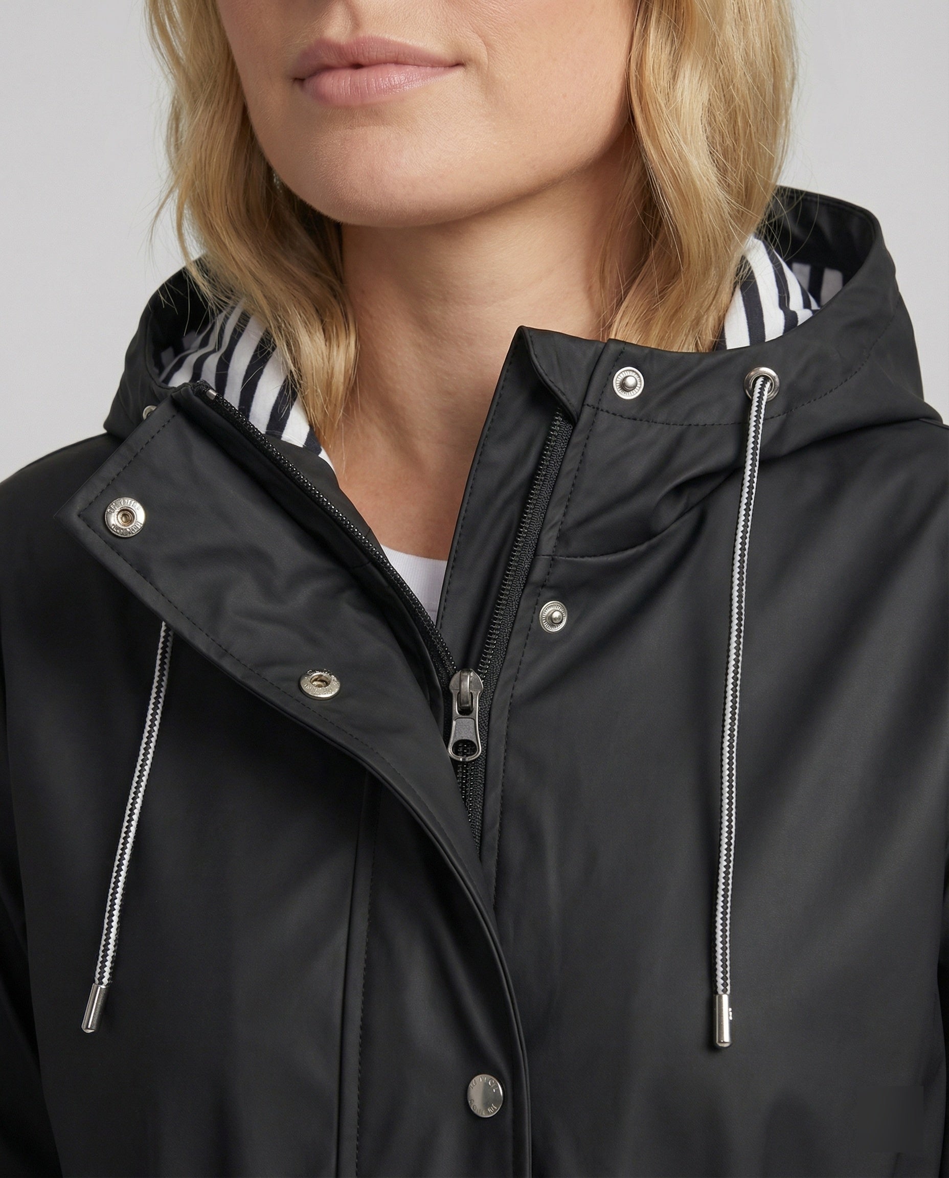 Women's Hooded Jacket - Relaxed Fit with Drawstring Waist | M&B - 10 - Modern britwear