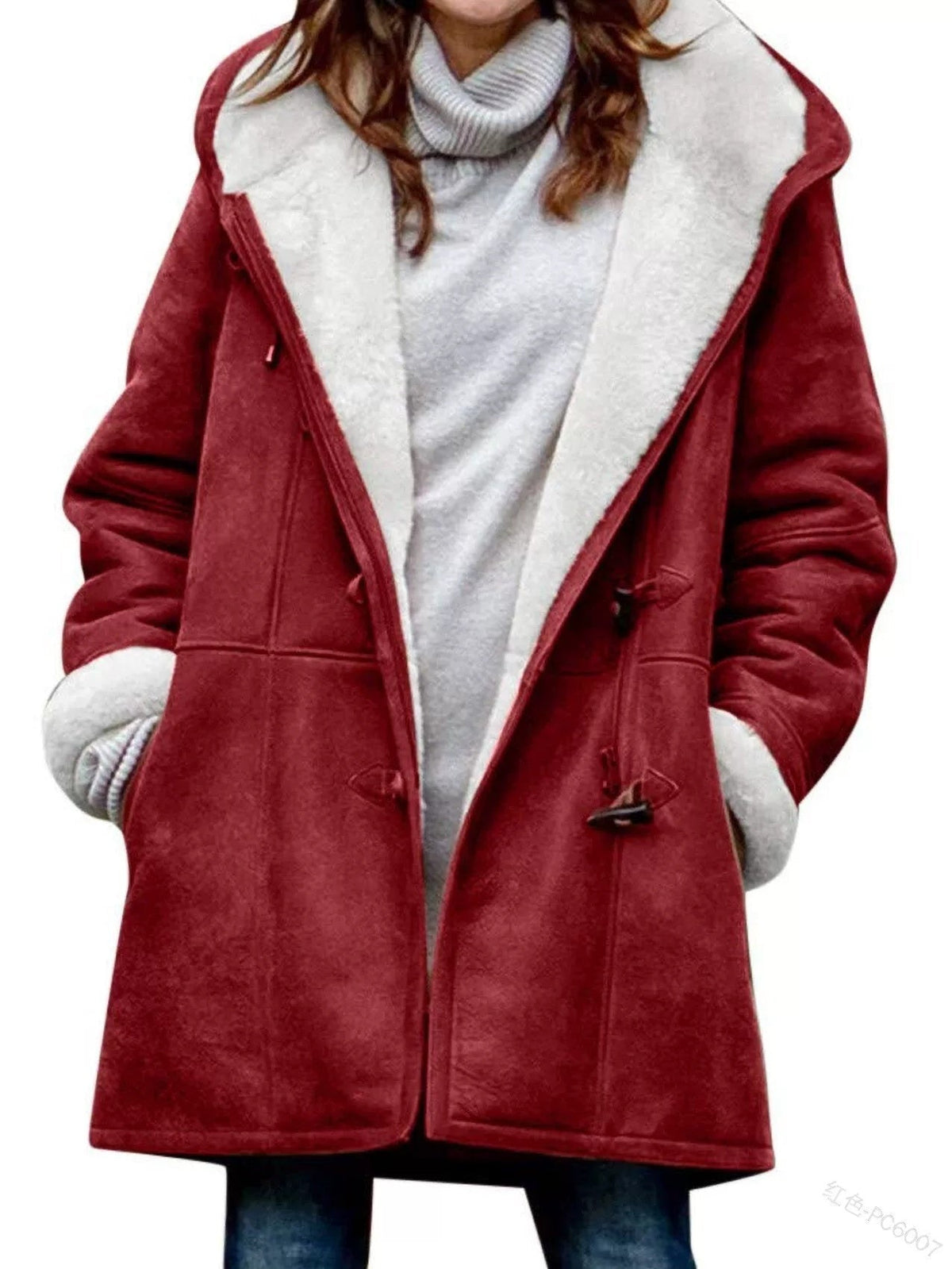 Damen Wintermantel mit Kapuze und schickem Schnitt | A&B - 1 - Annoboutique
