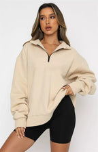 Hoodie Damen mit Stehkragen und Reißverschluss | A&Z - 1 - Atelier-Zofia