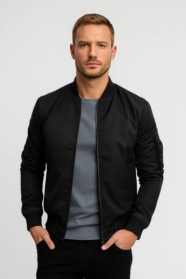 Herren Bomberjacke | Sportlicher Schnitt mit praktischen Taschen | A&B - 1 - Annoboutique