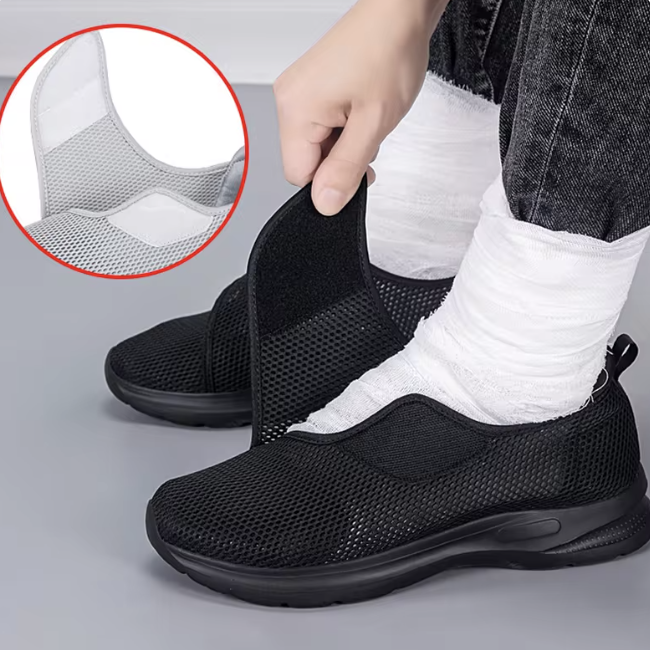 Komfortable Damen Schuhe mit Anpassungsfähigkeit - Weite Passform & Atmungsaktives Mesh - J&B - 1 - Atelier-Zofia
