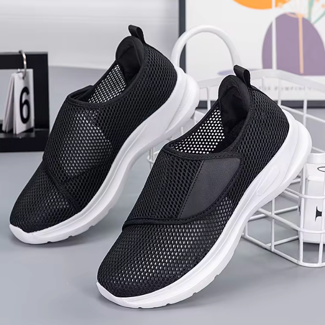 Komfortable Damen Schuhe mit Anpassungsfähigkeit - Weite Passform & Atmungsaktives Mesh - J&B - 4 - Atelier-Zofia