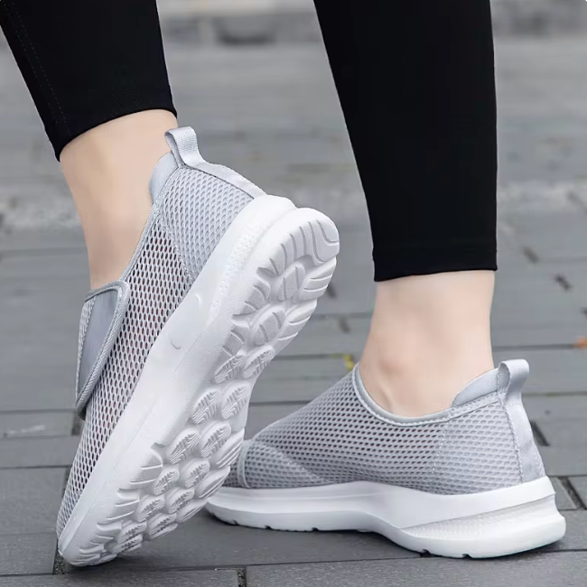 Komfortable Damen Schuhe mit Anpassungsfähigkeit - Weite Passform & Atmungsaktives Mesh - J&B - 5 - Atelier-Zofia