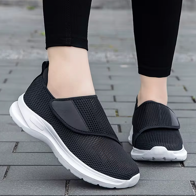 Komfortable Damen Schuhe mit Anpassungsfähigkeit - Weite Passform & Atmungsaktives Mesh - J&B - 6 - Atelier-Zofia