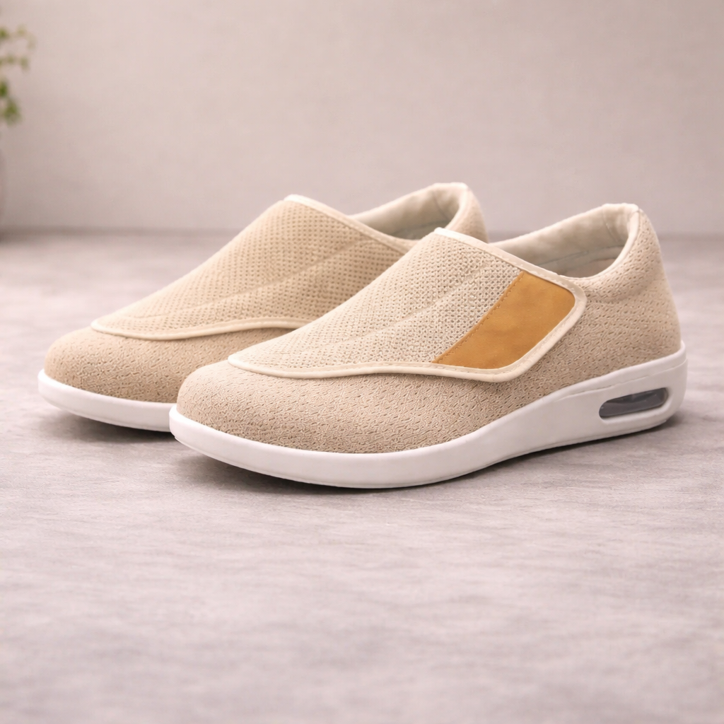 Komfortable Slipper für Damen mit Diabetes - Verstellbare Breite & Leicht Anzuziehen - J&B - 4 - Atelier-Zofia