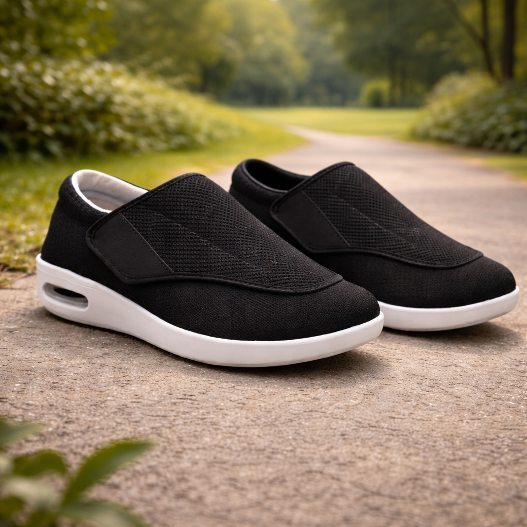 Komfortable Slipper für Damen mit Diabetes - Verstellbare Breite & Leicht Anzuziehen - J&B - 5 - Atelier-Zofia