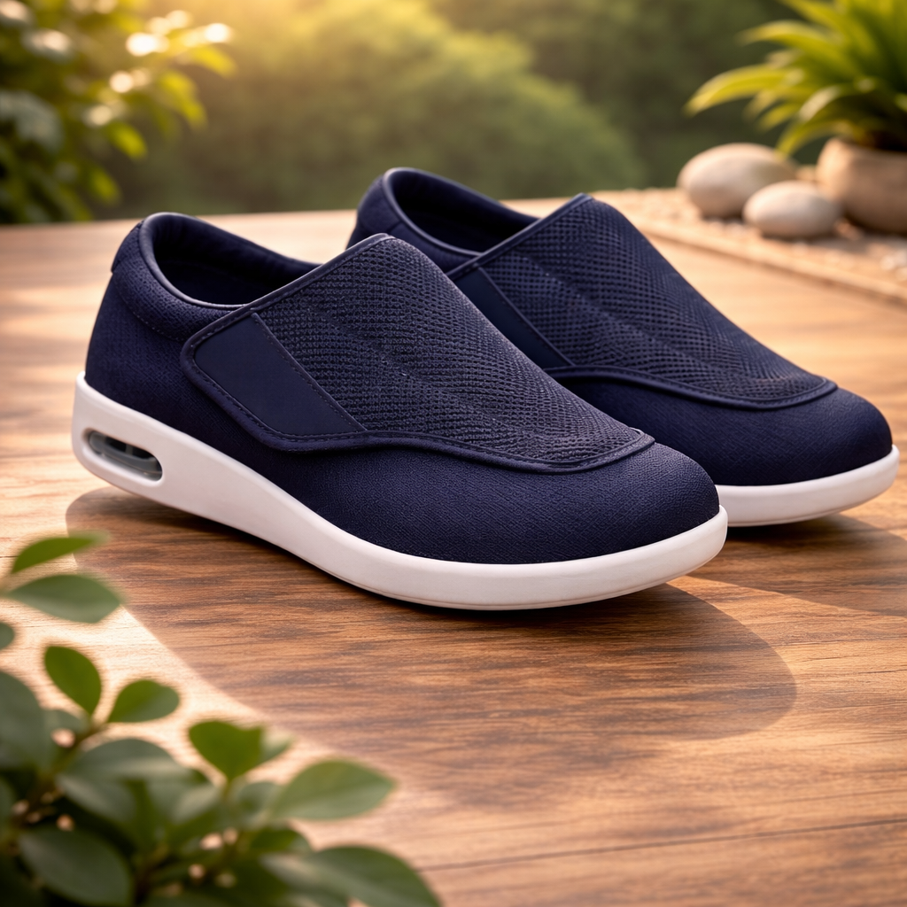Komfortable Slipper für Damen mit Diabetes - Verstellbare Breite & Leicht Anzuziehen - J&B - 6 - Atelier-Zofia