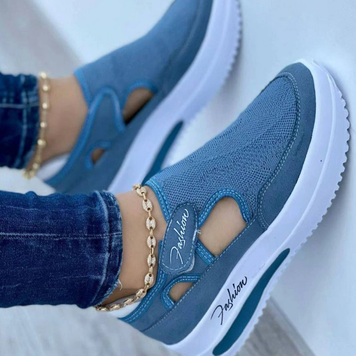 Bequeme Slipper für Damen mit Diabetes - Verstellbare Passform & Breite - J&B - 2 - Atelier-Zofia