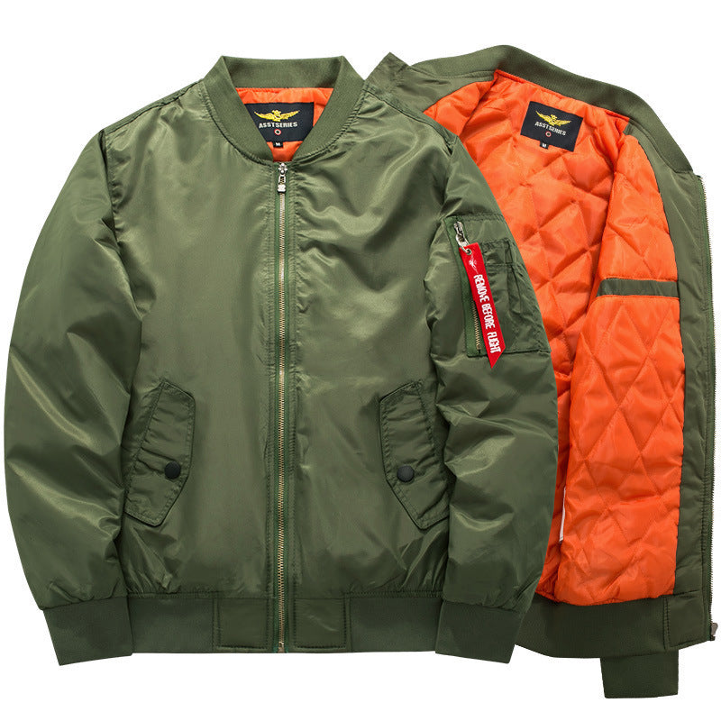 Bomberjacke Herren schwarz mit entspanntem Schnitt und praktischen Taschen - 2 - Atelier-Zofia