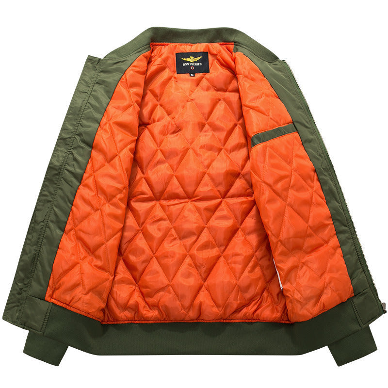 Bomberjacke Herren schwarz mit entspanntem Schnitt und praktischen Taschen - 6 - Atelier-Zofia