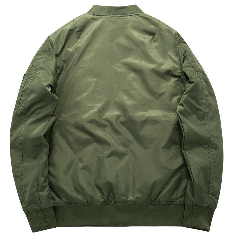 Bomberjacke Herren schwarz mit entspanntem Schnitt und praktischen Taschen - 7 - Atelier-Zofia