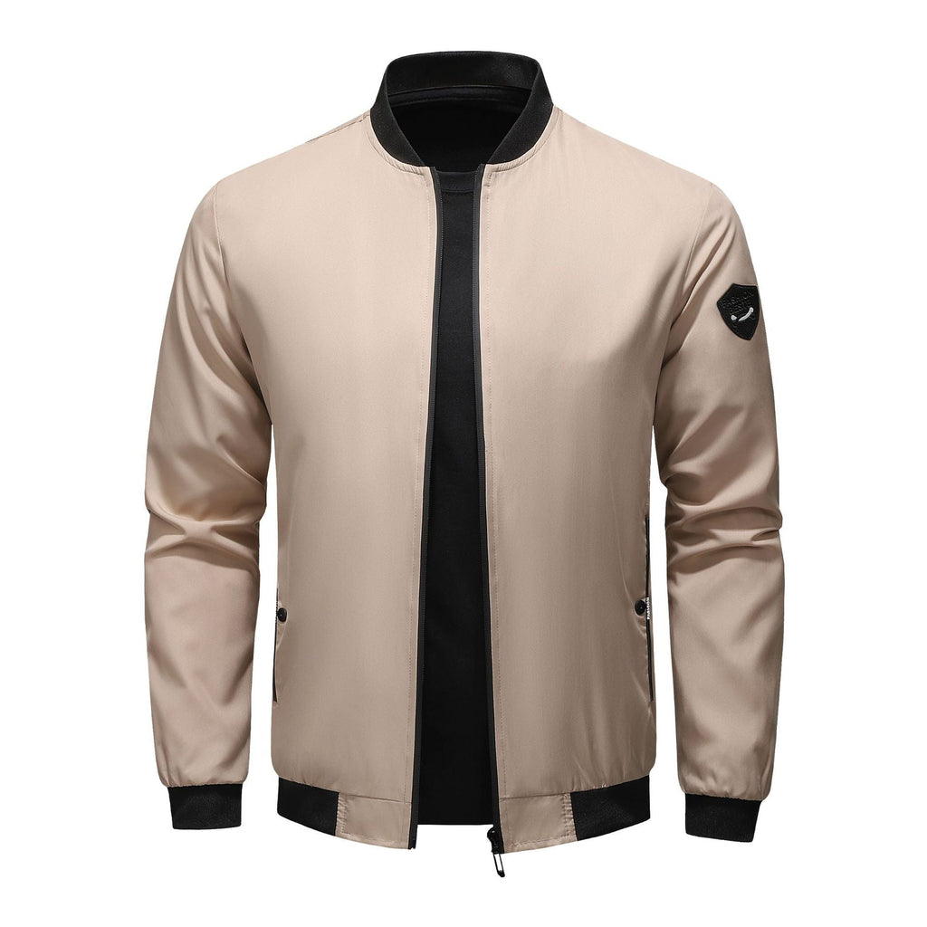 Jacket Herren blau tailliert mit Stehkragen - 5 - Atelier-Zofia