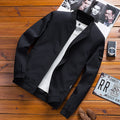 Jacket Herren blau tailliert mit Stehkragen - 6 - Atelier-Zofia