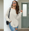 Pullover Damen rot tailliert mit Rundhalsausschnitt - 5 - Atelier-Zofia