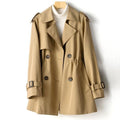 Trenchcoat Damen schwarz tailliert mit doppelter Knopfleiste - 1 - Atelier-Zofia