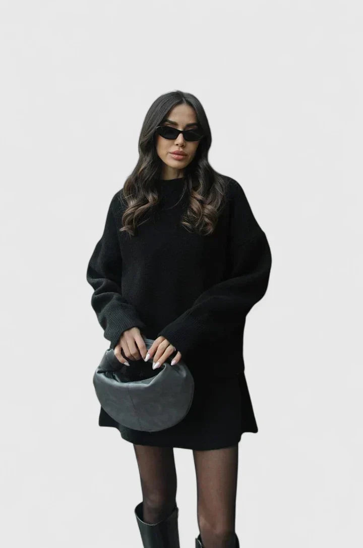 Outfit Damen grün tailliert mit weitem Schnitt - 2 - Atelier-Zofia