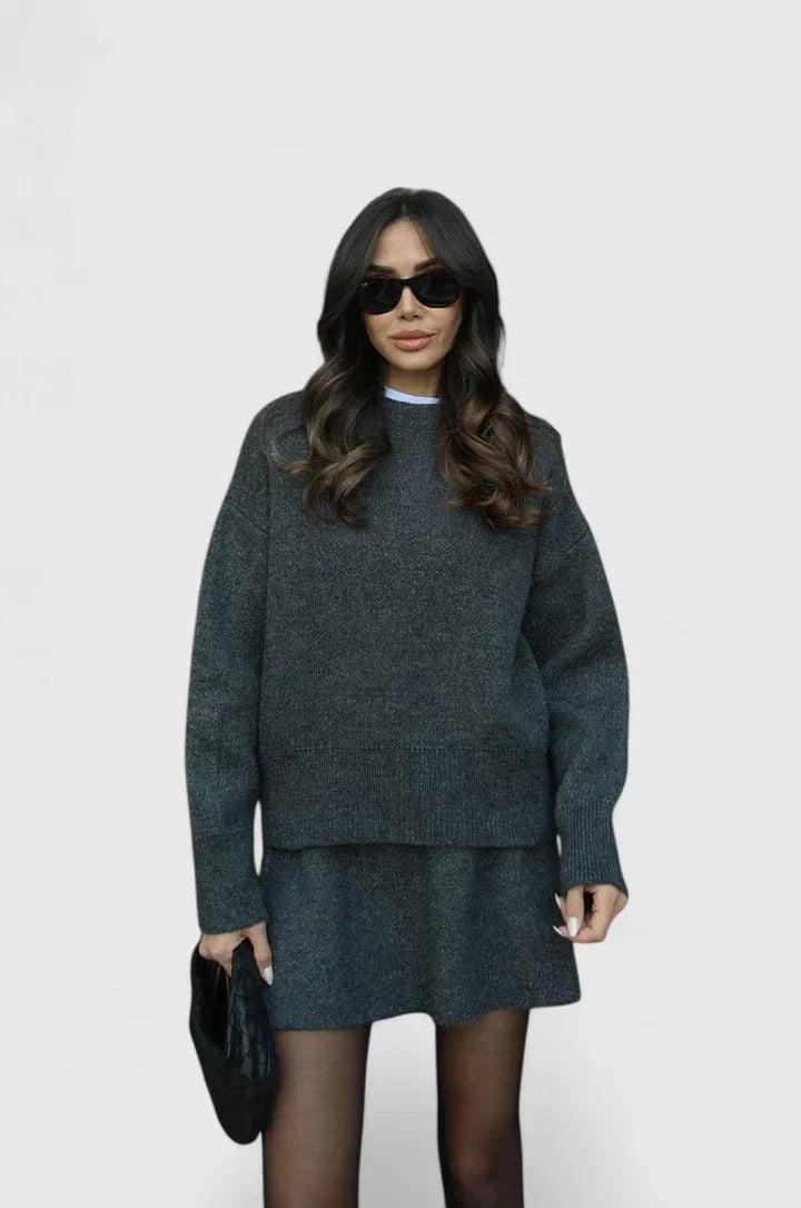 Outfit Damen grün tailliert mit weitem Schnitt - 4 - Atelier-Zofia