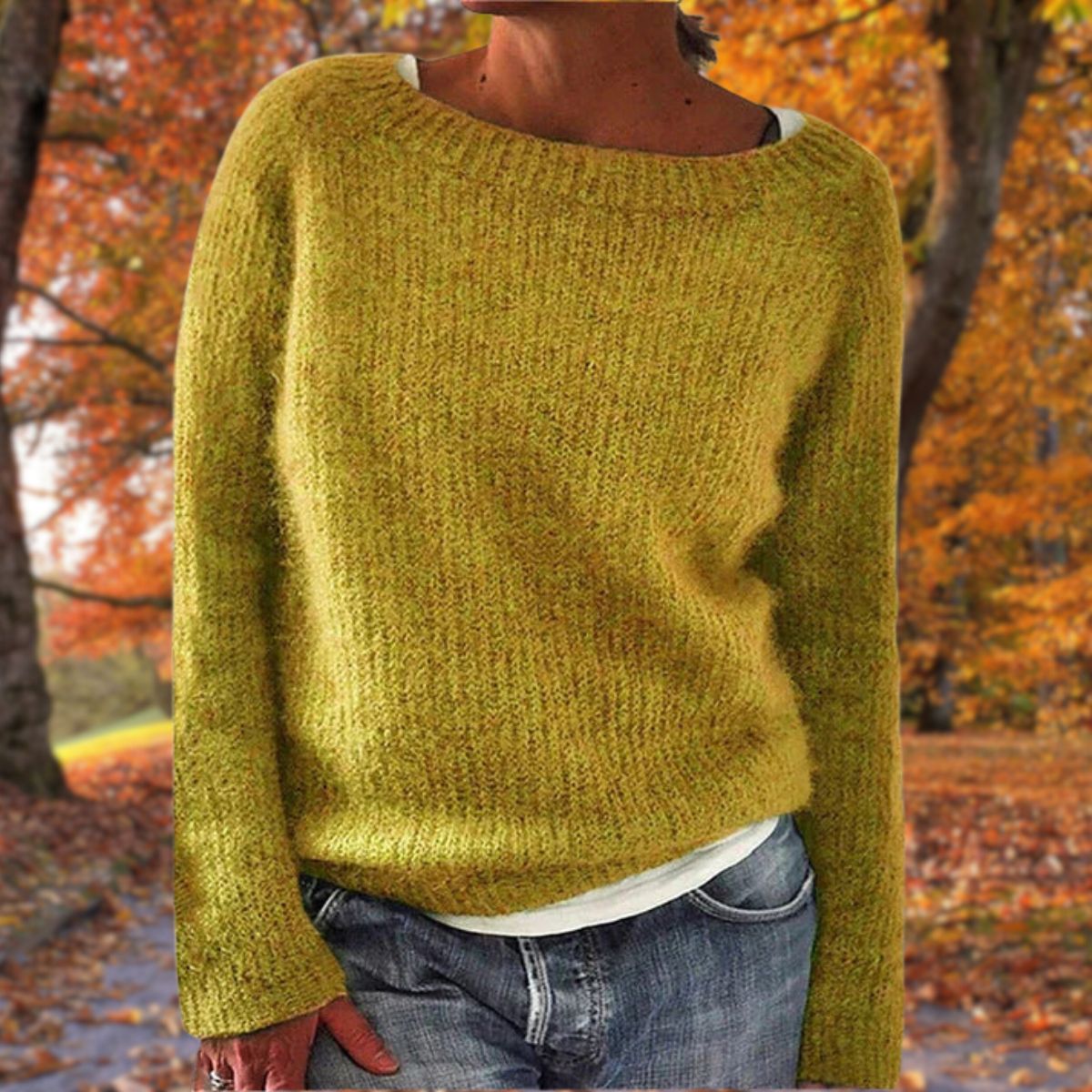 Pullover Damen schwarz weit mit weitem Ausschnitt - 1 - Atelier-Zofia