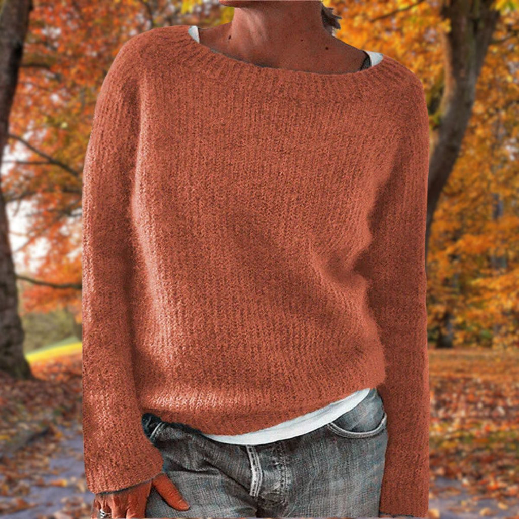 Pullover Damen schwarz weit mit weitem Ausschnitt - 6 - Atelier-Zofia