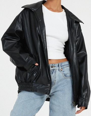 Jacke Damen braun oversize mit großem Kragen - 7 - Atelier-Zofia
