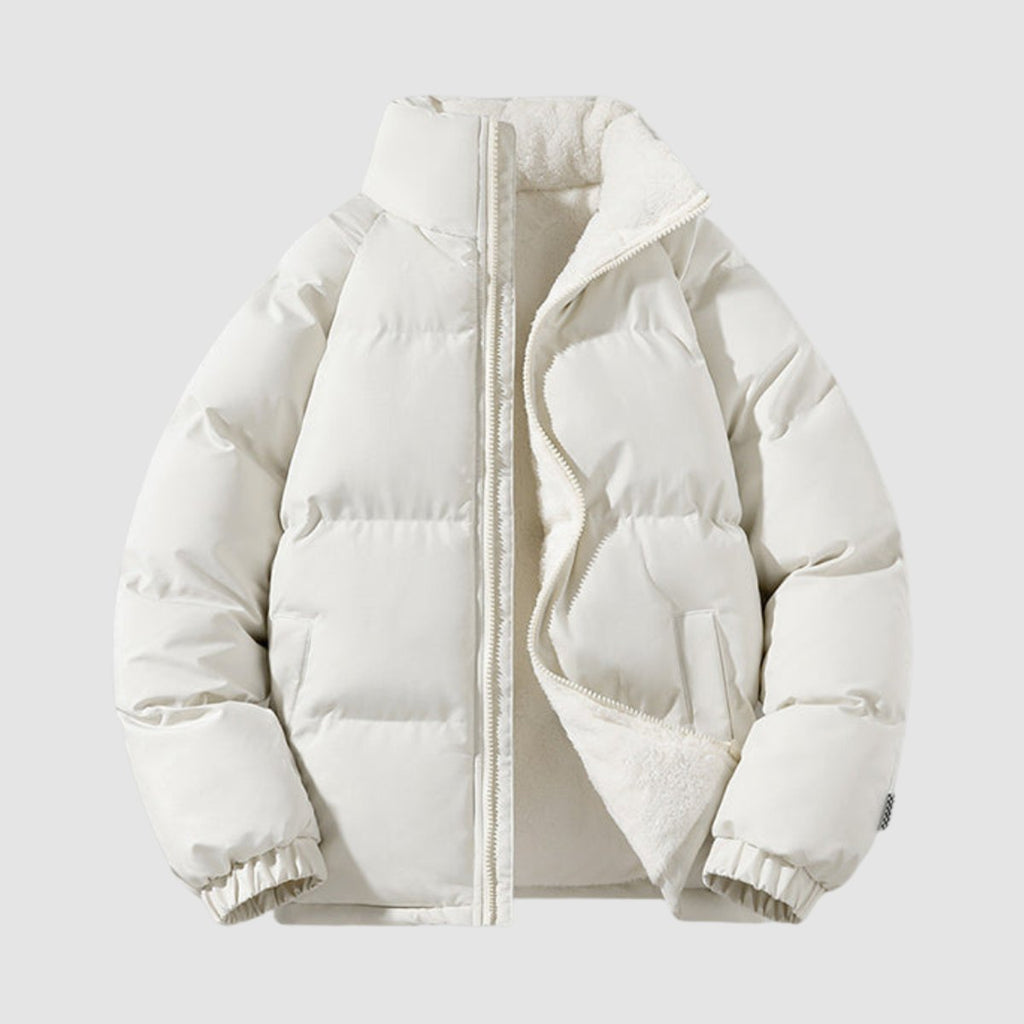 Damen Jacke braun tailliert mit Kapuze und weichem Innenfutter - 3 - Atelier-Zofia