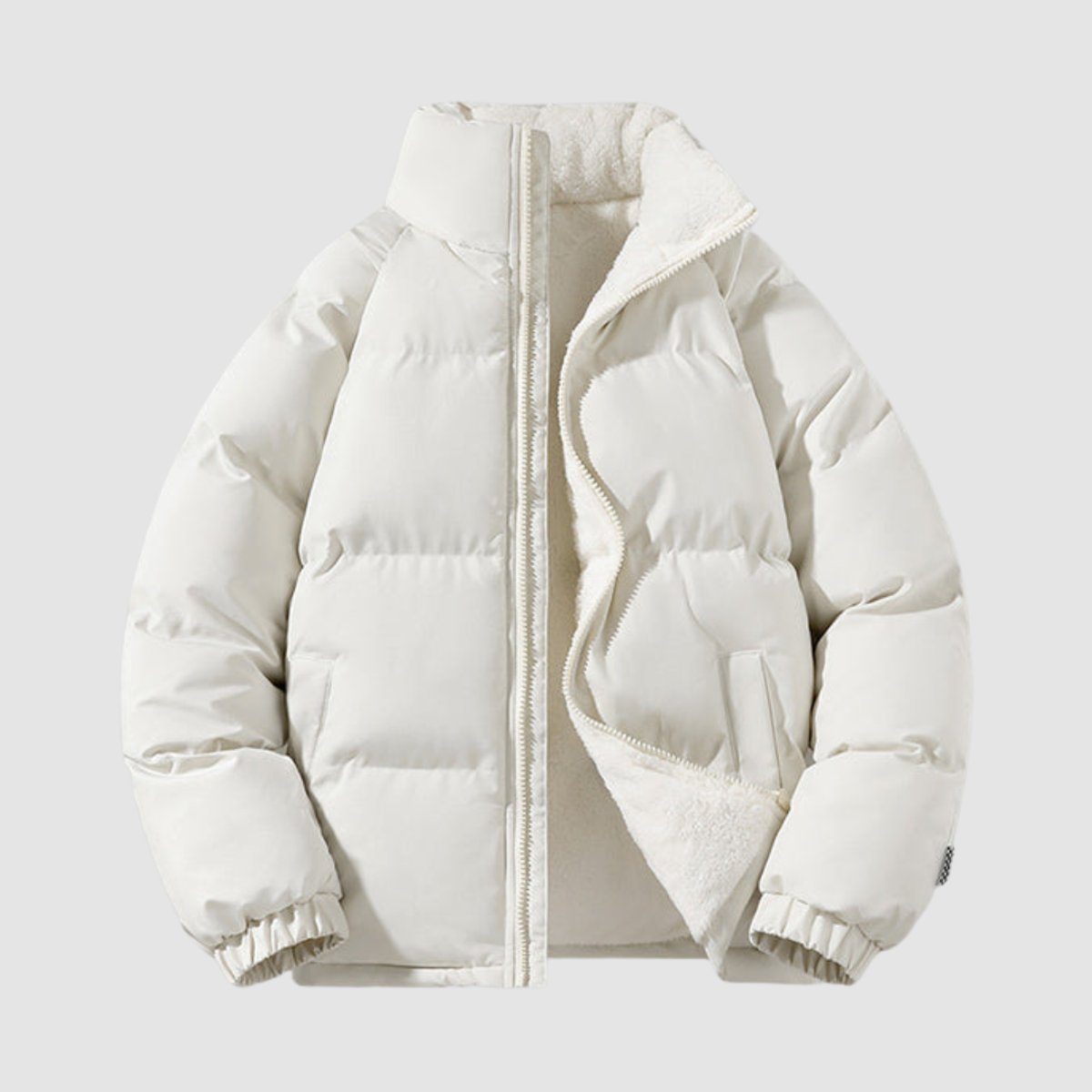 Damen Jacke braun tailliert mit Kapuze und weichem Innenfutter - 3 - Atelier-Zofia