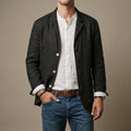 Blazer Herren schwarz tailliert mit Knöpfen - 1 - Atelier-Zofia