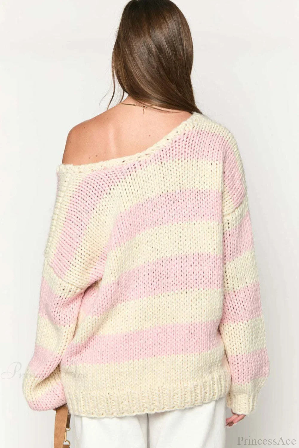 Pullover Damen schwarz-weiß gestreift im Oversized-Schnitt - 13 - Atelier-Zofia