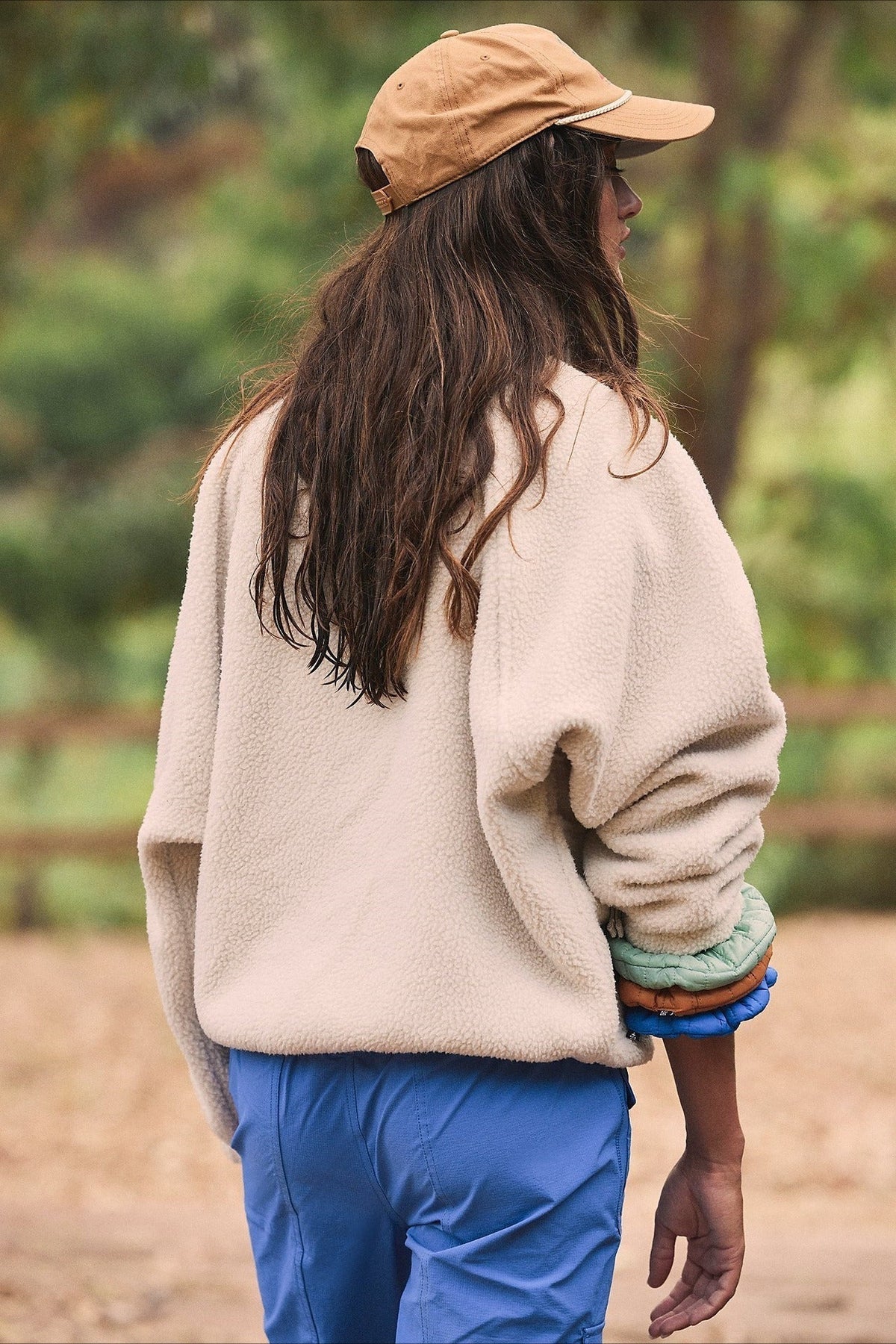 Jacket Damen blau oversize mit hohem Kragen - 7 - Atelier-Zofia