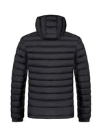 Jacke Herren schwarz tailliert mit Kapuze und Reißverschluss - 3 - Atelier-Zofia