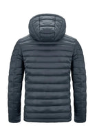 Jacke Herren schwarz tailliert mit Kapuze und Reißverschluss - 11 - Atelier-Zofia