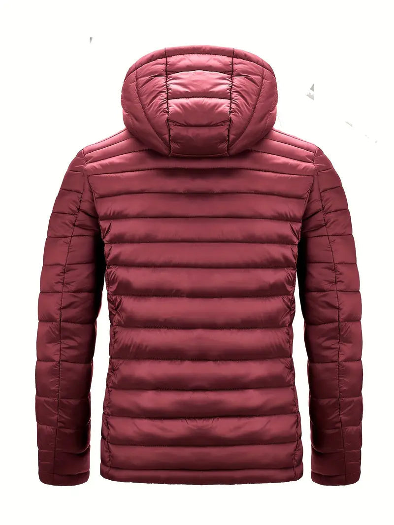 Jacke Herren schwarz tailliert mit Kapuze und Reißverschluss - 13 - Atelier-Zofia