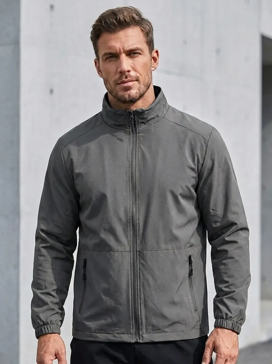 Jacket Men olivgrün tailliert mit praktischen Taschen - 6 - Atelier-Zofia