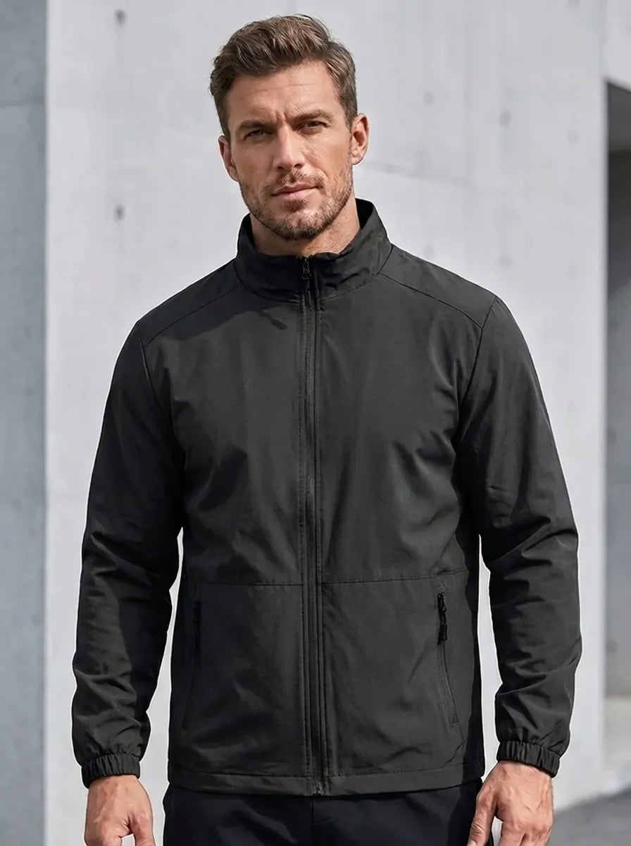 Jacket Men olivgrün tailliert mit praktischen Taschen - 7 - Atelier-Zofia