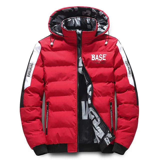 Winterjacke Herren gelb mit Kapuze und praktischen Taschen - 7 - Atelier-Zofia
