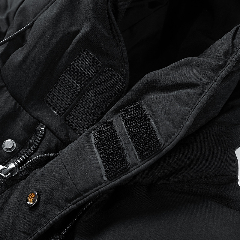 Jacket Men grau lang mit Kapuze und praktischen Taschen - 16 - Atelier-Zofia