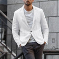 Blazer Herren schwarz tailliert mit Ein-Knopf-Verschluss - 4 - Atelier-Zofia
