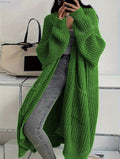 Cardigan Damen rot weit mit praktischen Taschen - 6 - Atelier-Zofia
