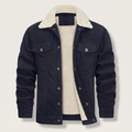 Jacket Herren braun tailliert mit Sherpa-Kragen - 4 - Atelier-Zofia