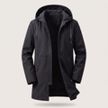 Jacket Herren blau mit praktischen Taschen und Kapuze - 4 - Atelier-Zofia