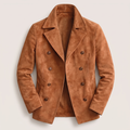 Jacke Herren braun tailliert mit doppelter Knopfzeile - 4 - Atelier-Zofia